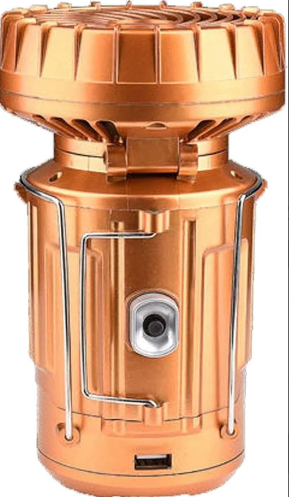 Ηλιακό Επαναφορτιζόμενο 6 Σε 1 Φορητό Φανάρι Κάμπινγκ LED Εξωτερικού Χώρου Με Ανεμιστήρα