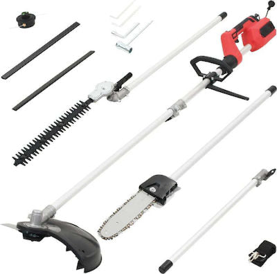 Πολυμηχάνημα Κήπου Ρεύματος με Κονταροπρίονο, Χορτοκοπτικό, Θαμνοκοπτικό και Μπορντουροψάλιδο