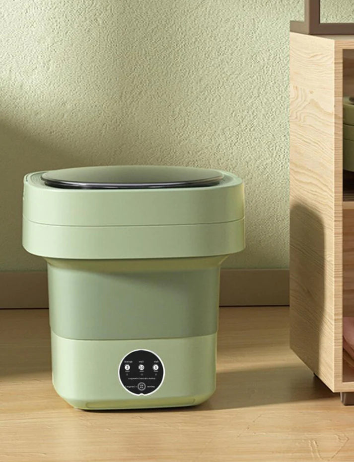 Πτυσσόμενο μίνι πλυντήριο ρούχων 8L για ασφαλές και άνετο ταξίδι. Ιδανικό για εσώρουχα, κάλτσες, βρεφικά ρούχα και αρκουδάκια